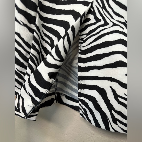 Zebra Print One Shoulder Cocktail Dress, size S - Picture 13 of 15